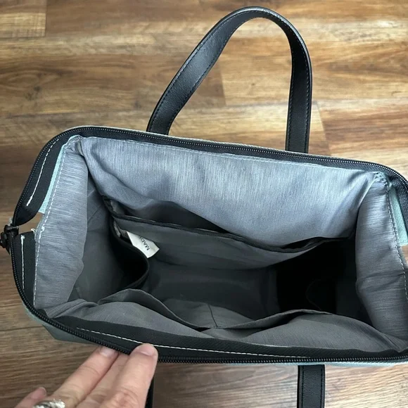 Sherpani Black and Light Greenish Gray Backpack - Picture 4 of 4